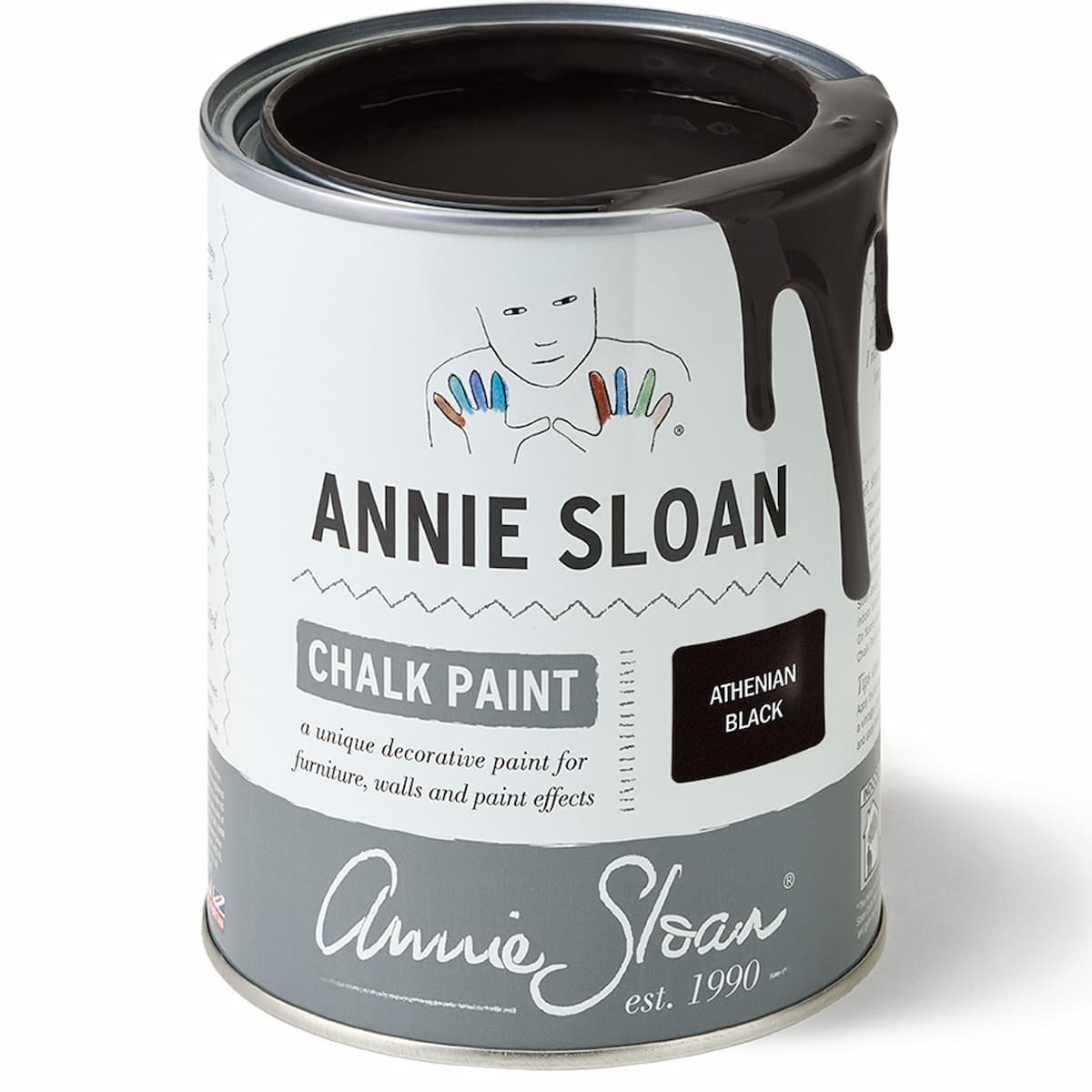 Annie Sloan Athenian Black – Καθαρό Μαύρο Χρώμα Κιμωλίας