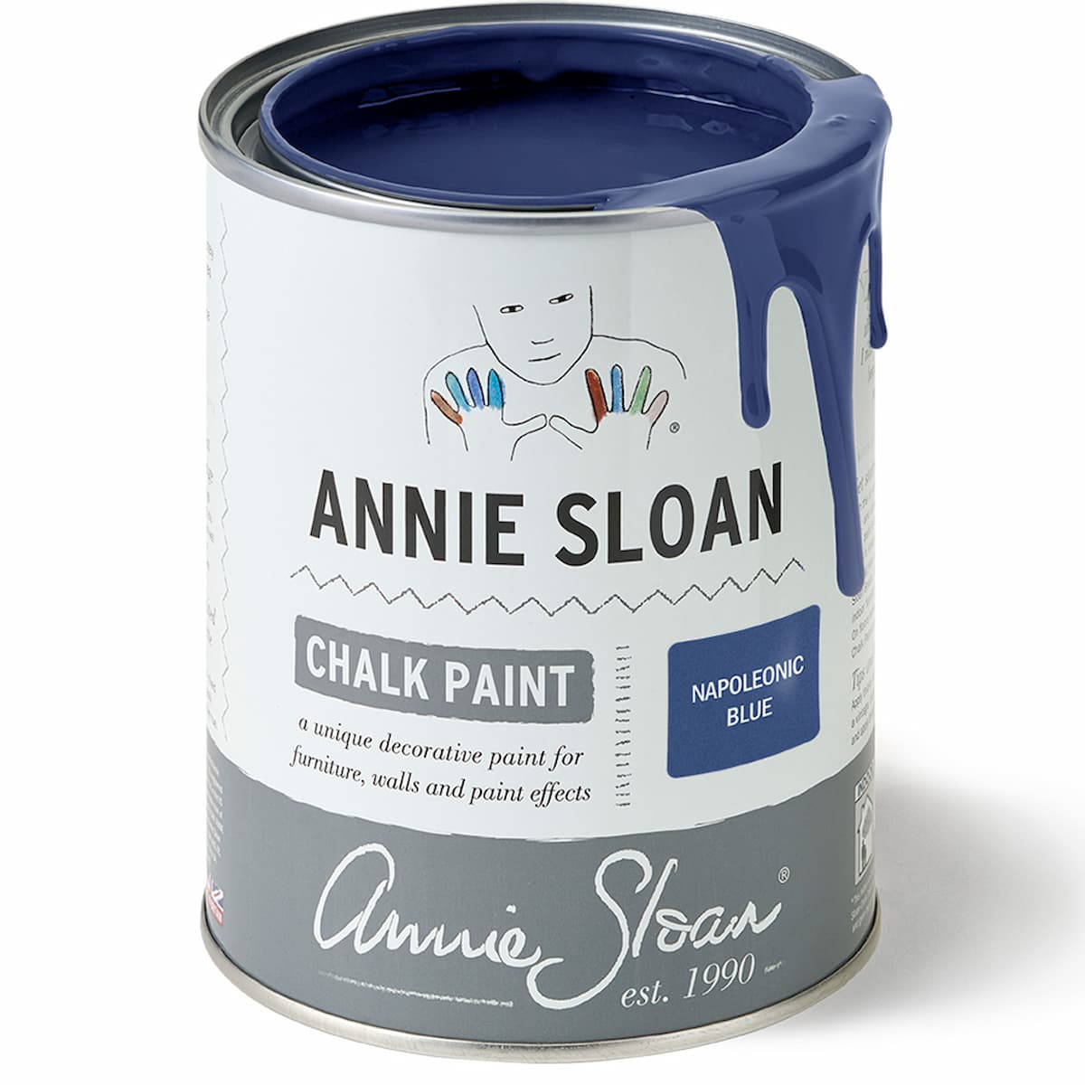 Annie Sloan Napoleonic Blue βαθύ μπλε κοβαλτίου χρώμα κιμωλίας