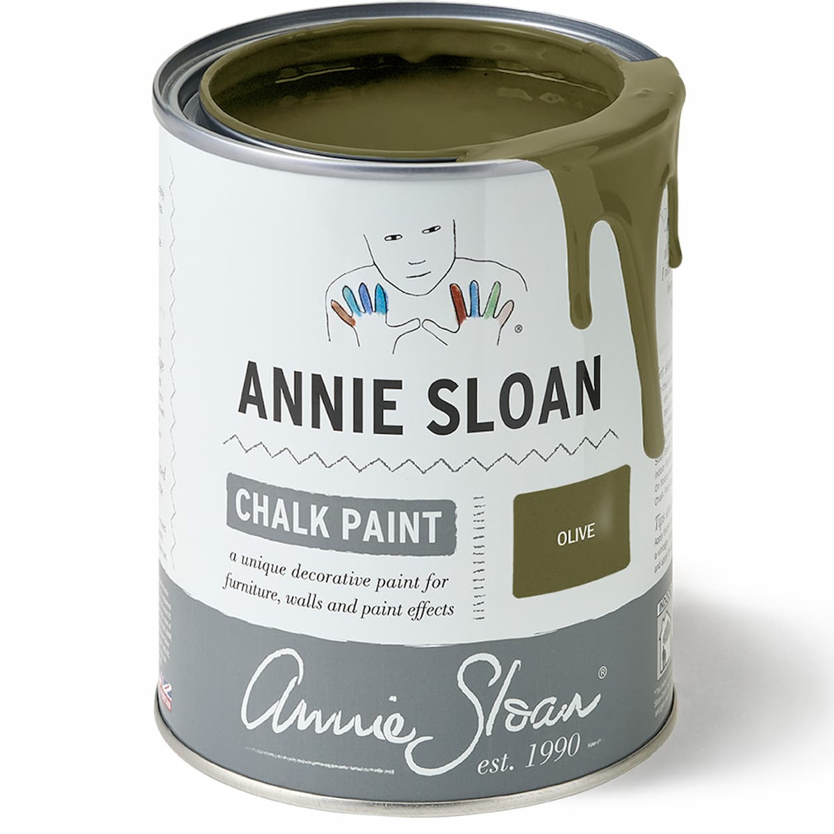 Annie Sloan Olive πράσινο χακί χρώμα κιμωλίας