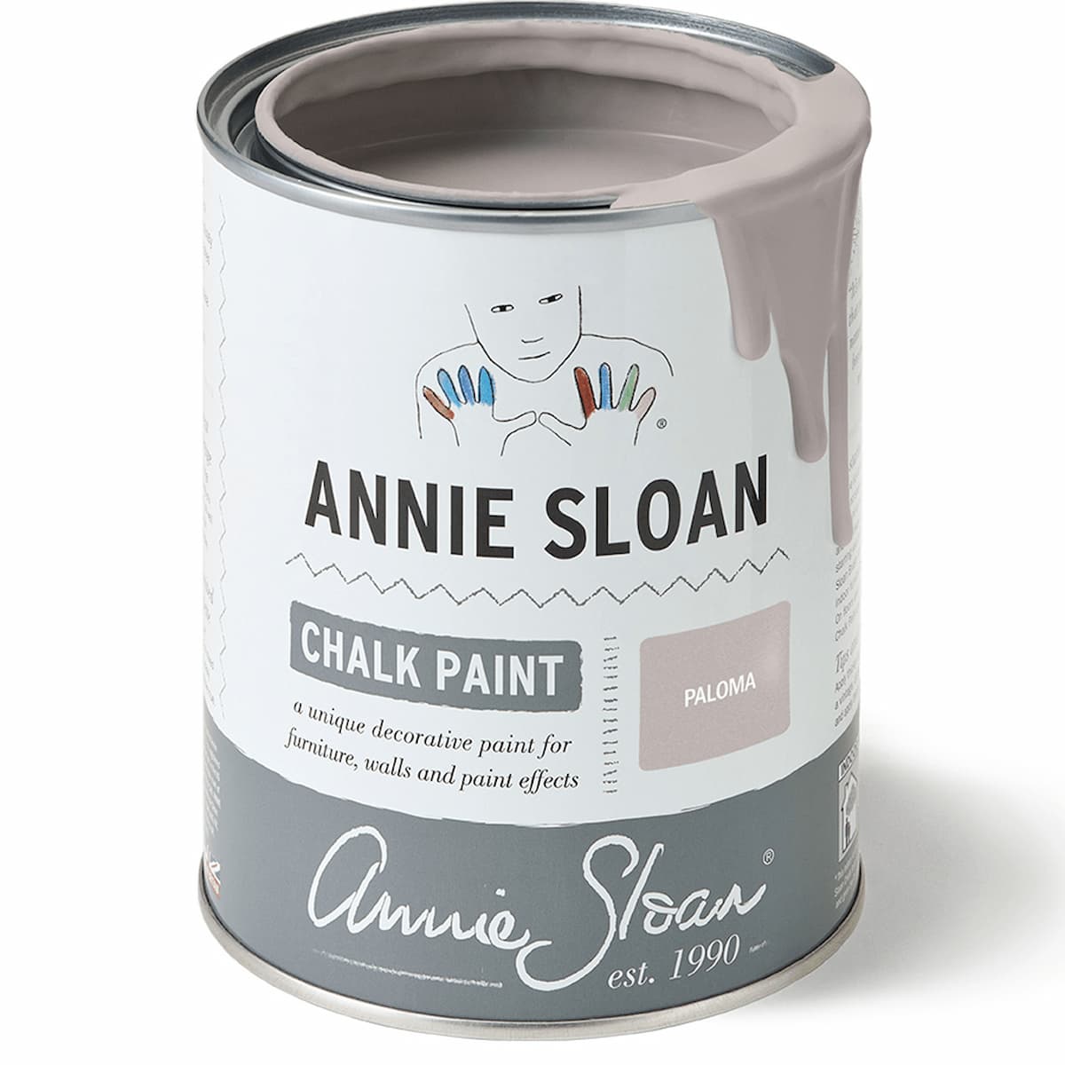 Annie Sloan Paloma λιλά γκρι χρώμα κιμωλίας