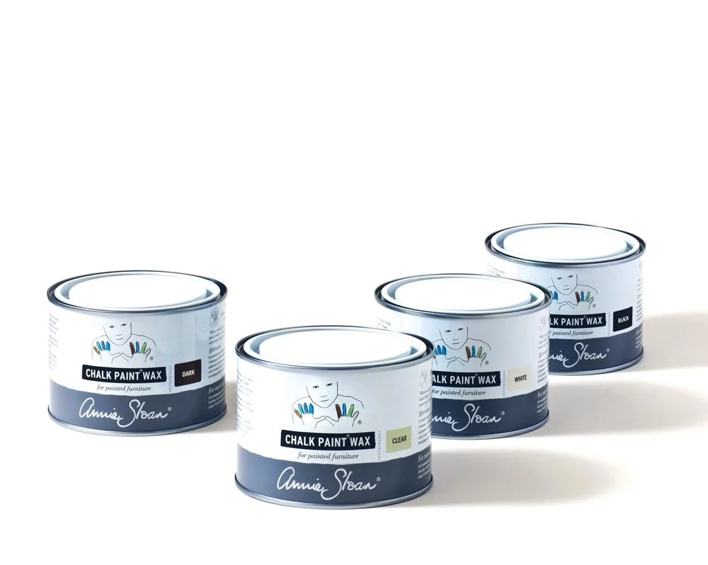 Κεριά Annie Sloan CLEAR WAX, DARK WAX, WHITE WAX και BLACK WAX για έπιπλα