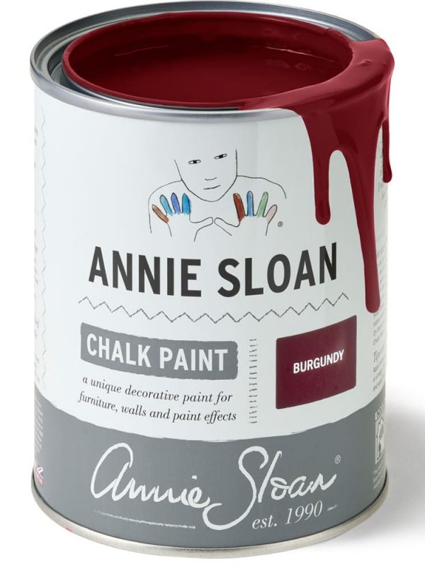 Annie Sloan Burgundy Chalk Paint™ βαθύ ζεστό κόκκινο χρώμα κιμωλίας